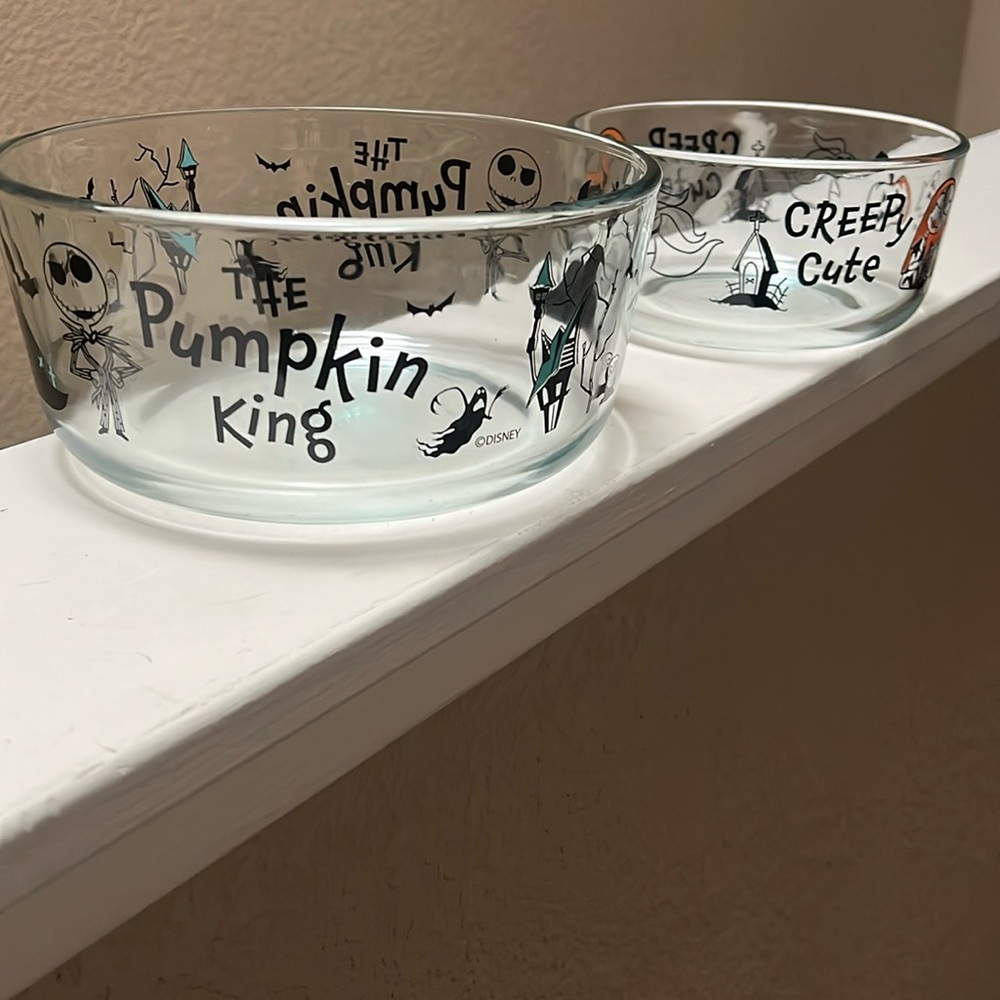 Disney The Nightmare Before Christmas Glass Bowls